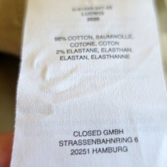 Closed Ludwig Trousers Houndstooth Plaid Cropped Pants Italian Fabric Women's 27 - Picture 7 of 8